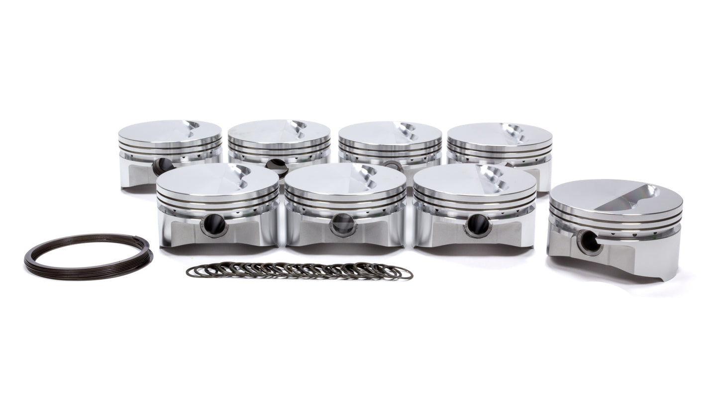 SBC Flat Top Piston Set 4.125 Bore -5cc SPORTSMAN RACING PRODUCTS