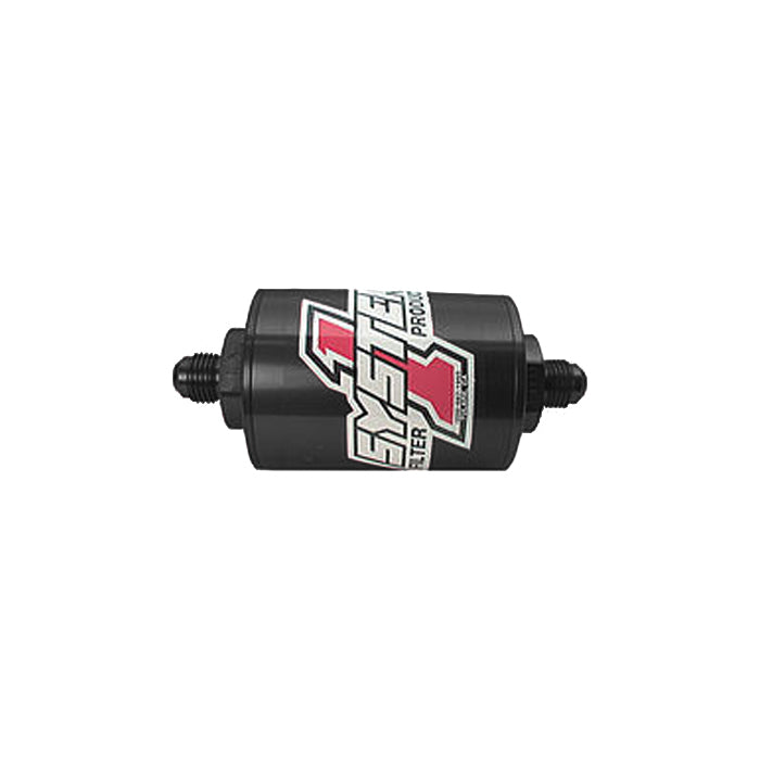 Pro Street Inline Fuel Filter - #6 Billet - Blk SYSTEM ONE