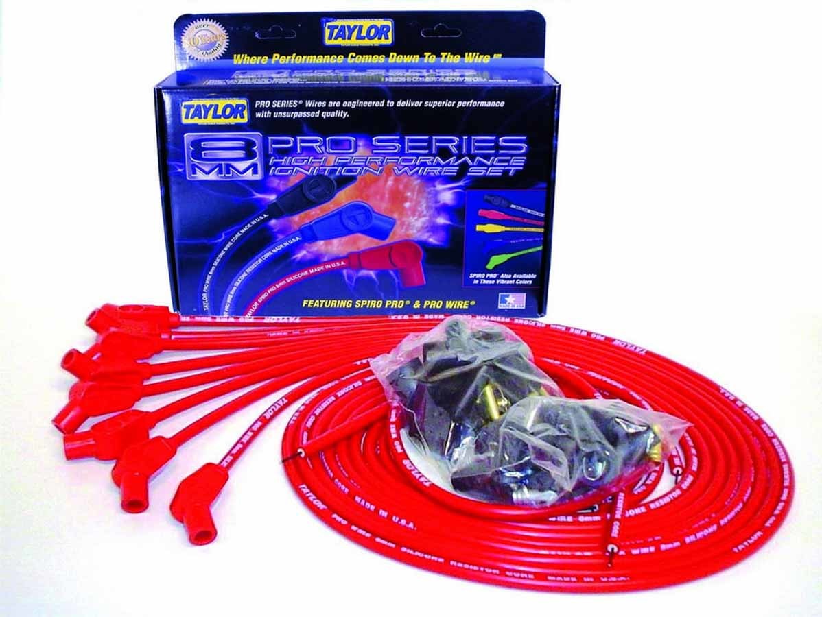 8mm Red Pro Wire 135 Deg TAYLOR/VERTEX