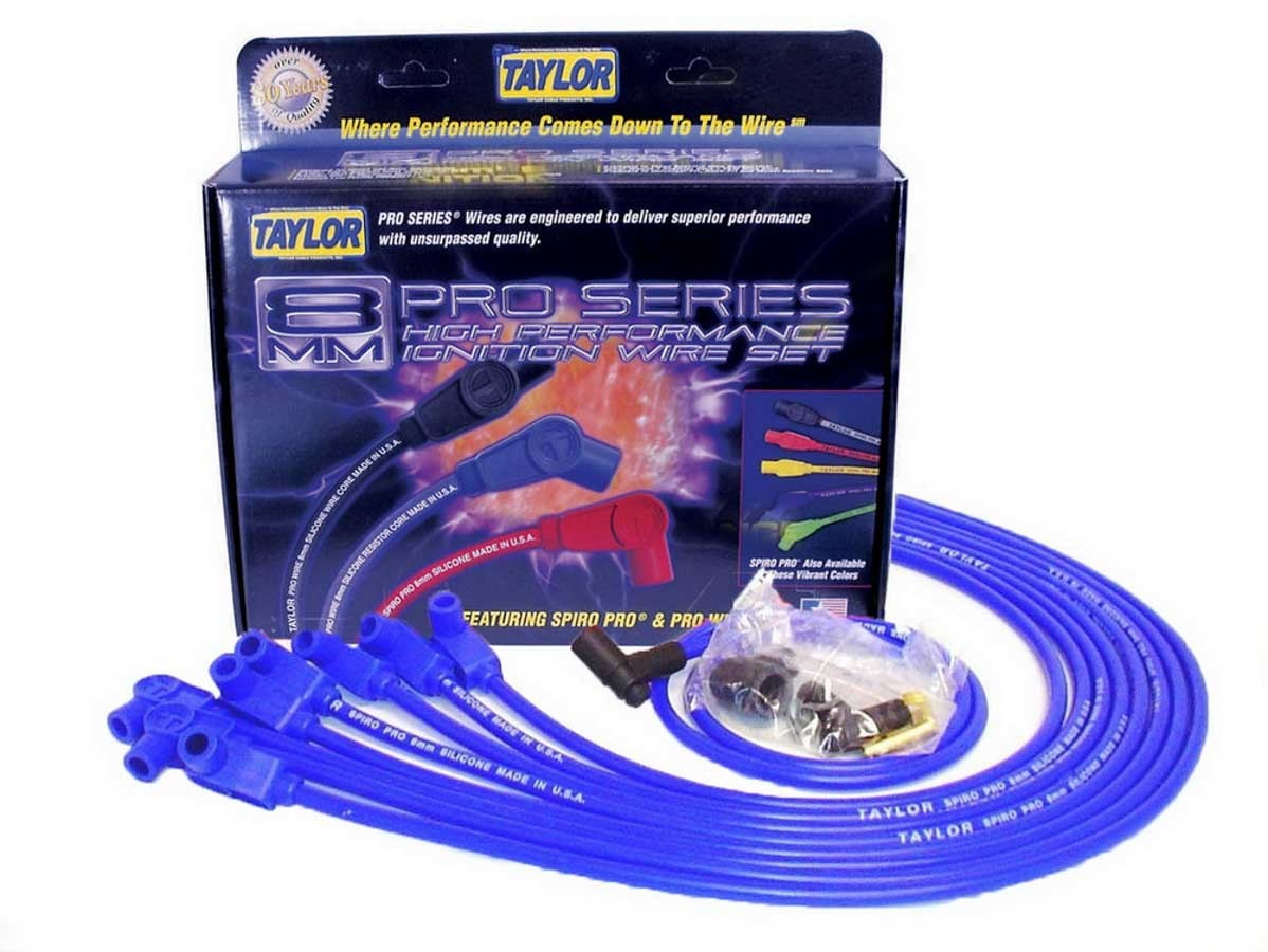 SBC 8MM Pro Race Wires- Blue TAYLOR/VERTEX