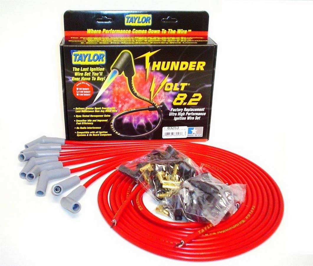 Univ Thundervolt Plug Wire Set 135 deg Red TAYLOR/VERTEX