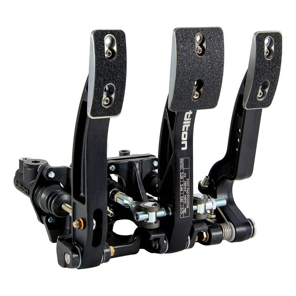 Triple Pedal Assy. Floor Mnt Aluminum TILTON