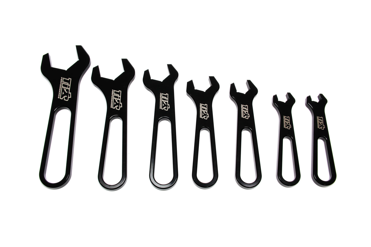 Ti22 PERFORMANCE AN Wrench Set Aluminum -3 Through -16 Black Ti22 PERFORMANCE