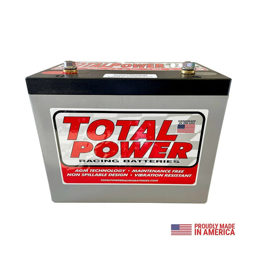 TOTAL POWER BATTERY 16V Racing Battery AGM 725CA 42lbs. TOTAL POWER BATTERY