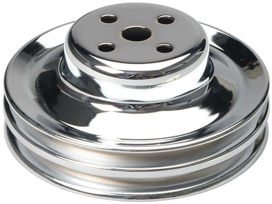 TRANS-DAPT 65-66 Ford 289 Water Pump Pulley Chrome 2 Grv TRANS-DAPT