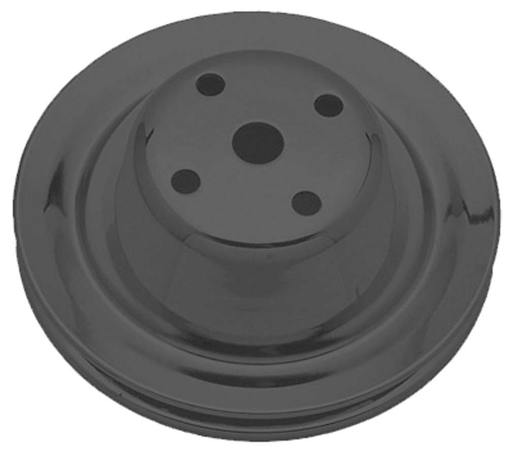 TRANS-DAPT SBC LWP Water Pump Pulley 1 Groove Black TRANS-DAPT