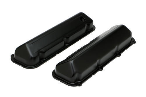 TRANS-DAPT 68-88 Ford 429-460 Valve Covers Black Baffled TRANS-DAPT