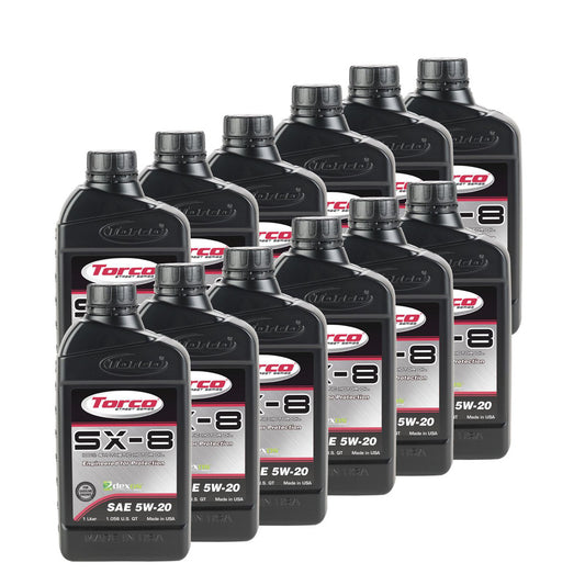 TORCO SX-8 5w20 Synthetic Oil Case 12x1 Liter Dexos1 TORCO