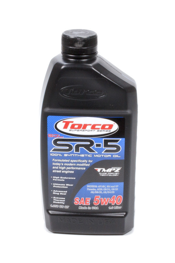 TORCO SR-5 GDL Synthetic Motor Oil 5w40 1-Liter Bottle TORCO