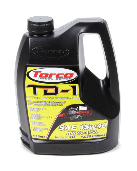 TORCO TD-1 Super Diesel 15w40 4-Liter Bottle TORCO