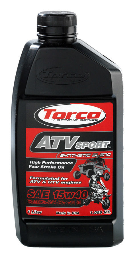 TORCO ATV Sport Four Stroke Ra cing Oil 15w40-12x1-Lite TORCO