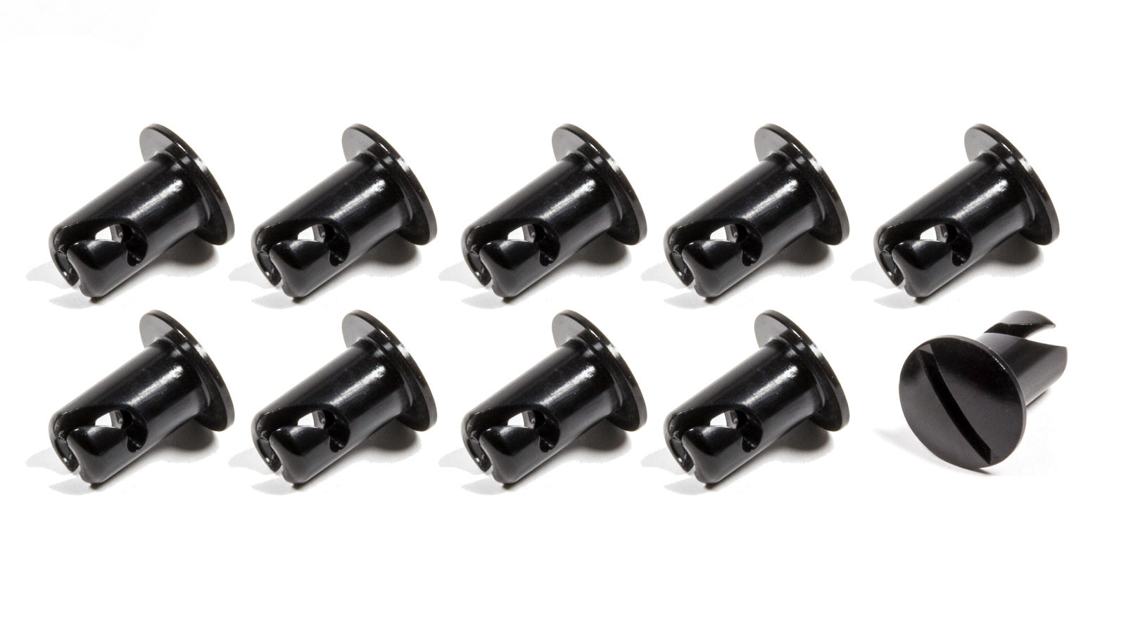 TRIPLE X RACE COMPONENTS Oval Head Button Alum Black .500 Long 10 Pack TRIPLE X RACE COMPONENTS