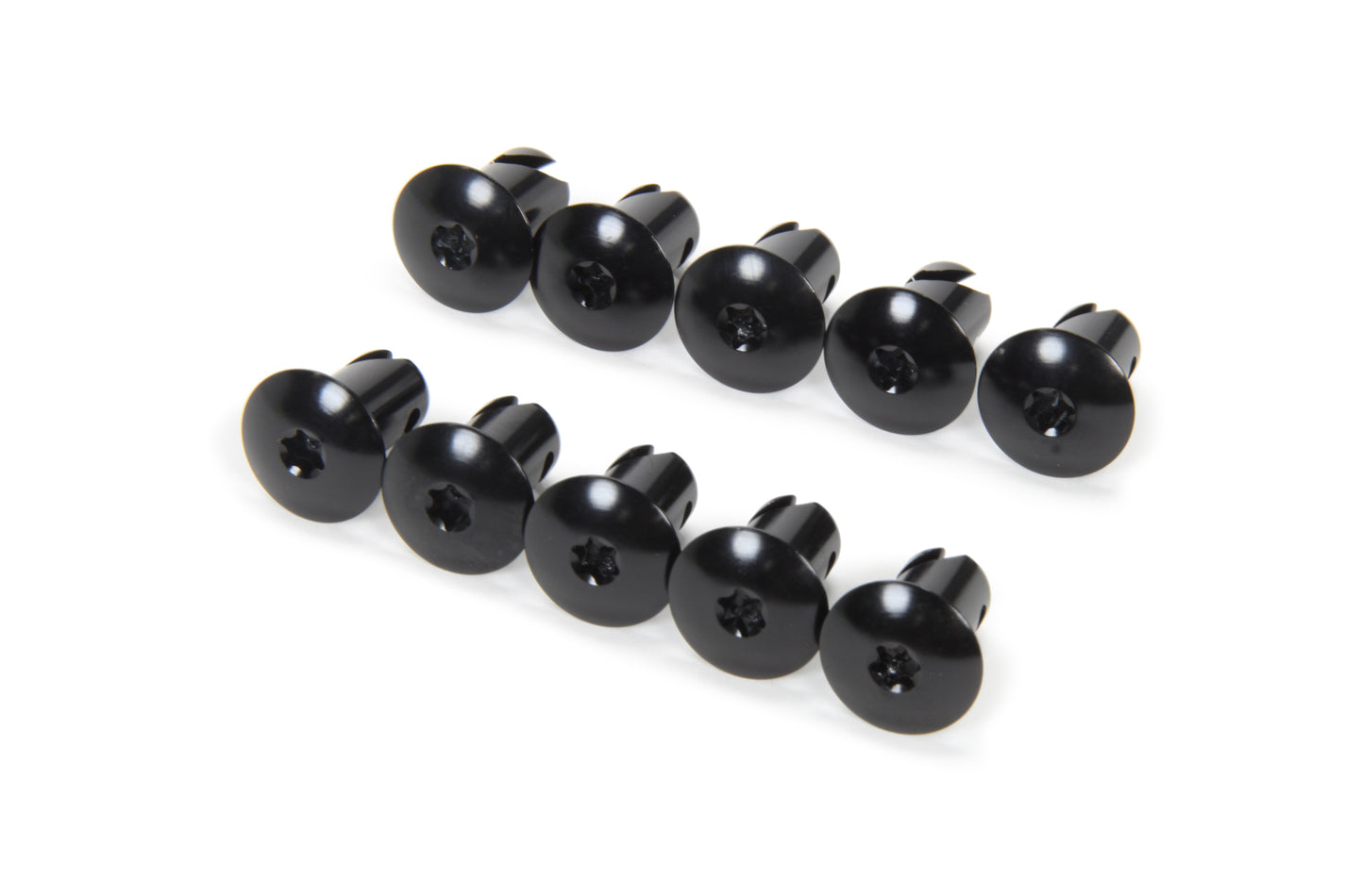 TRIPLE X RACE COMPONENTS Torx Head Button Alum .500 Long Black 10pk TRIPLE X RACE COMPONENTS