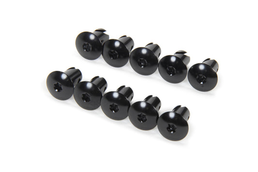 TRIPLE X RACE COMPONENTS Torx Head Button Alum .500 Long Black 10pk TRIPLE X RACE COMPONENTS