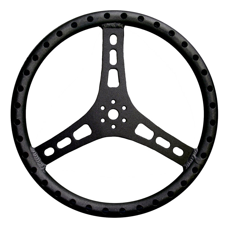 TRIPLE X RACE COMPONENTS Steering Wheel 15in Dia 1-1/4in Tube Black TRIPLE X RACE COMPONENTS