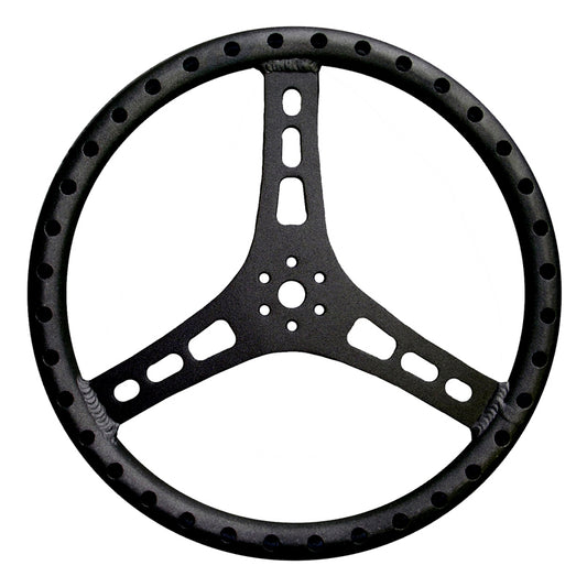 TRIPLE X RACE COMPONENTS Steering Wheel 15in Dia 1-1/4in Tube Black TRIPLE X RACE COMPONENTS