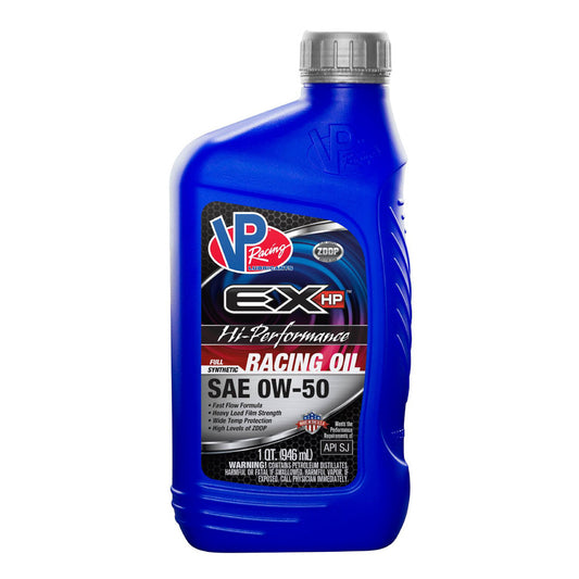 VP RACING VP 0w50 EX Hi-Perf 1 Qt VP RACING