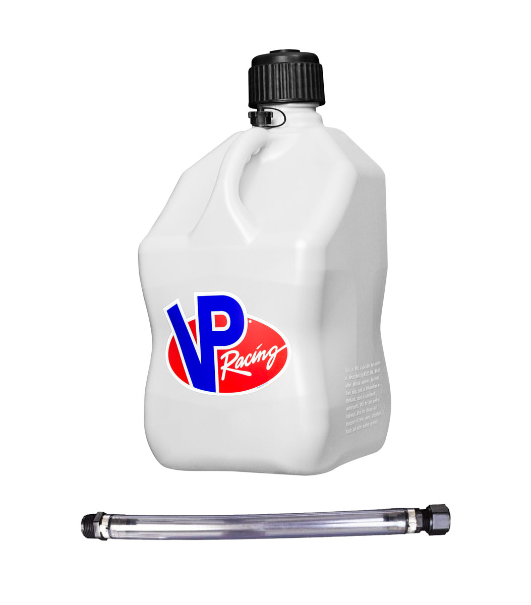 VP RACING Motorsports Jug 5.5 Gal White Square w/Hose VP RACING