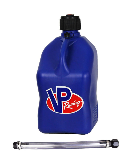 VP RACING Motorsports Jug 5.5 Gal Blue Square w/Hose VP RACING