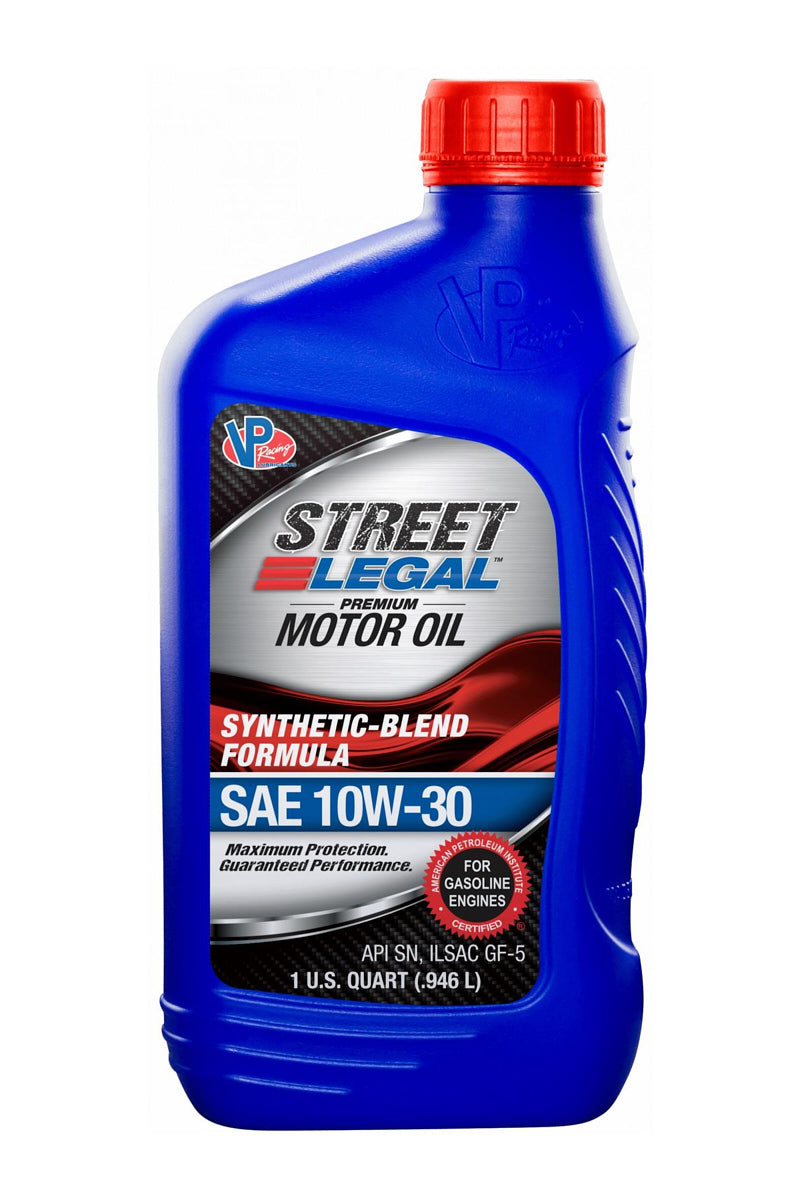 VP RACING Motor Oil VP 10W30 Syn Blend Street 32oz (CS12) VP RACING