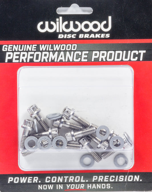 WILWOOD Rotor Bolt Kit Stainless Hat/Rotor Set of 12 WILWOOD