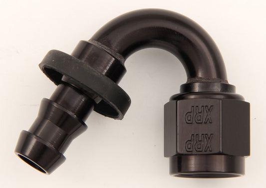 XRP-XTREME RACING PROD. #6 150 Deg Push-On Hose End Black XRP-XTREME RACING PROD.