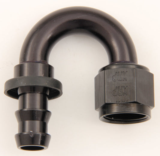 XRP-XTREME RACING PROD. #8 180 Deg Push-On Hose End Black XRP-XTREME RACING PROD.