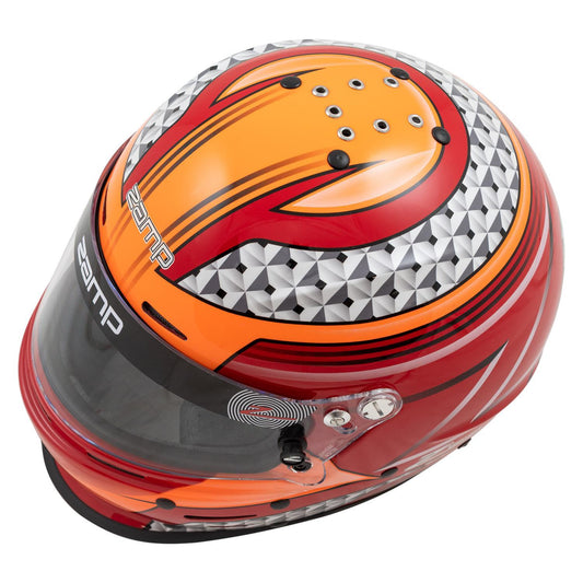 ZAMP Helmet RZ-62 Aramid Mix L Red/Org SA2020 ZAMP