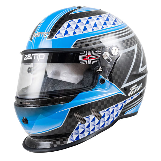 ZAMP Helmet RZ-65D Carbon L Flo Blu/Gry SA2020 ZAMP