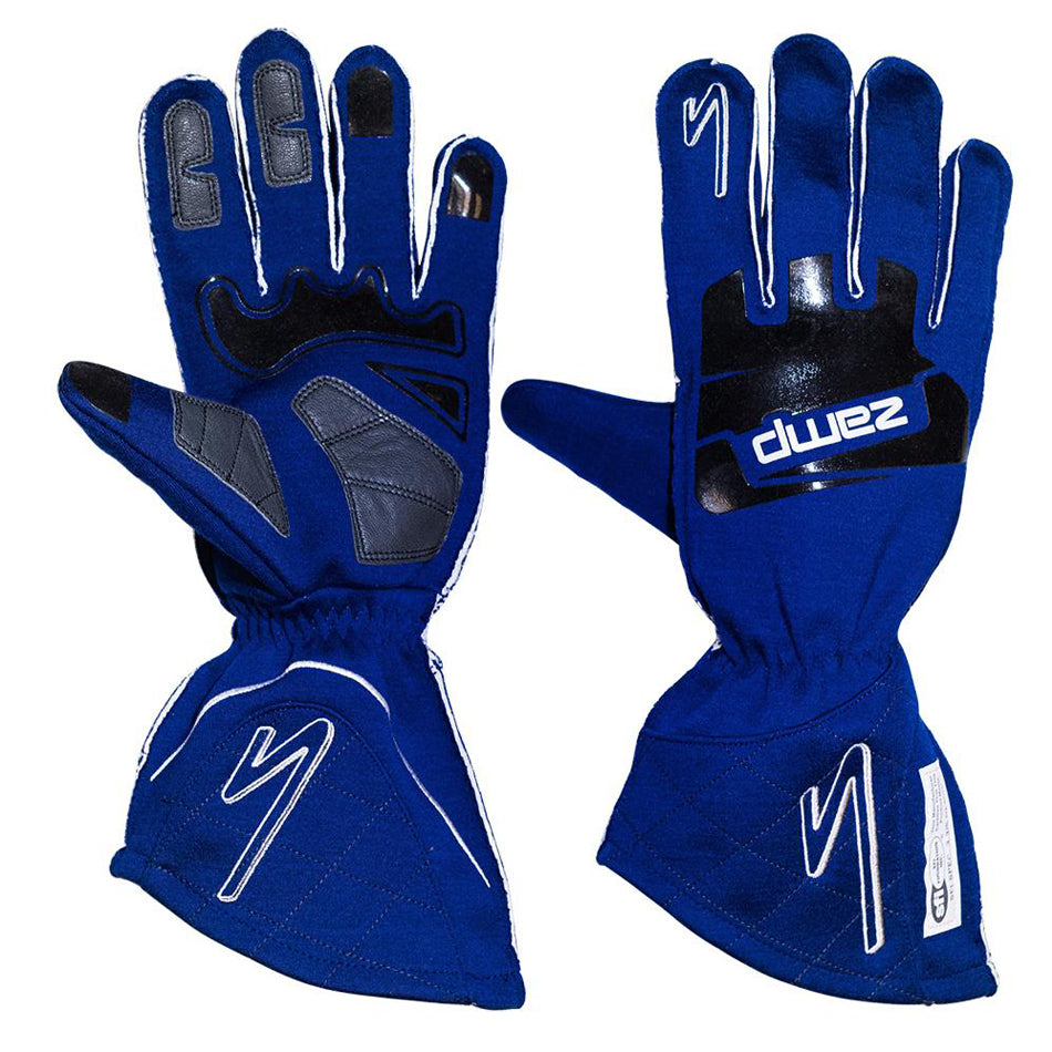 ZAMP Gloves ZR-50 Blue Large Multi-Layer SFI 3.3/5 ZAMP