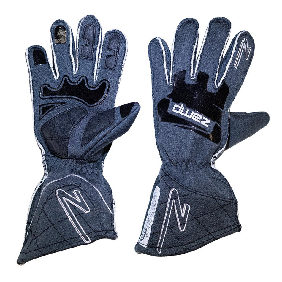 ZAMP Gloves ZR-50 Grey XX- Lrg Multi-Layer SFI3.3/5 ZAMP