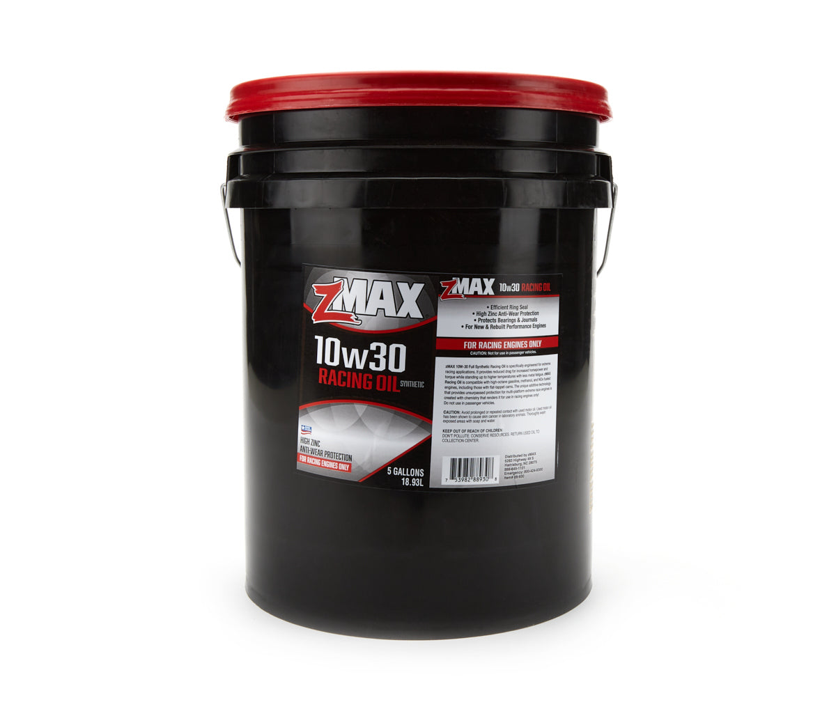 Racing Oil 10w30 5 Gal. Pail ZMAX