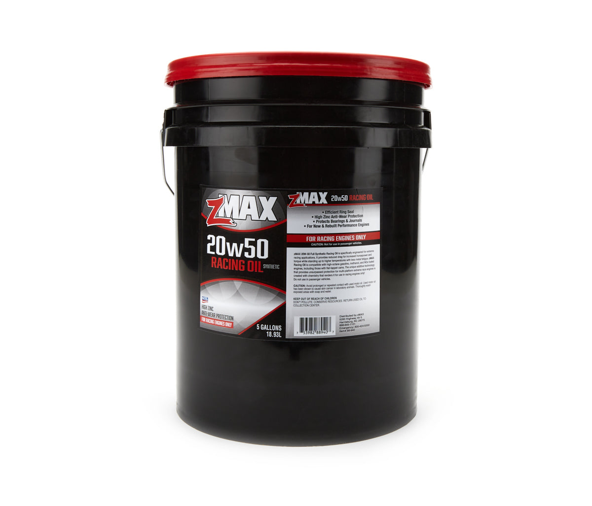 Racing Oil 20w50 5 Gal. Pail ZMAX